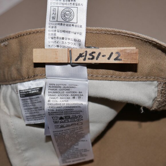 Levi's Workwear 568 Loose Double-knee Men's Pants Size 31x32 Distressed Tan NWT - Picture 13 of 14